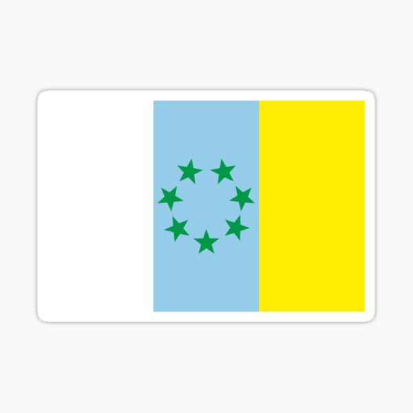 Item preview, Canarian independence flag mask designed and sold by Stratoguayota.