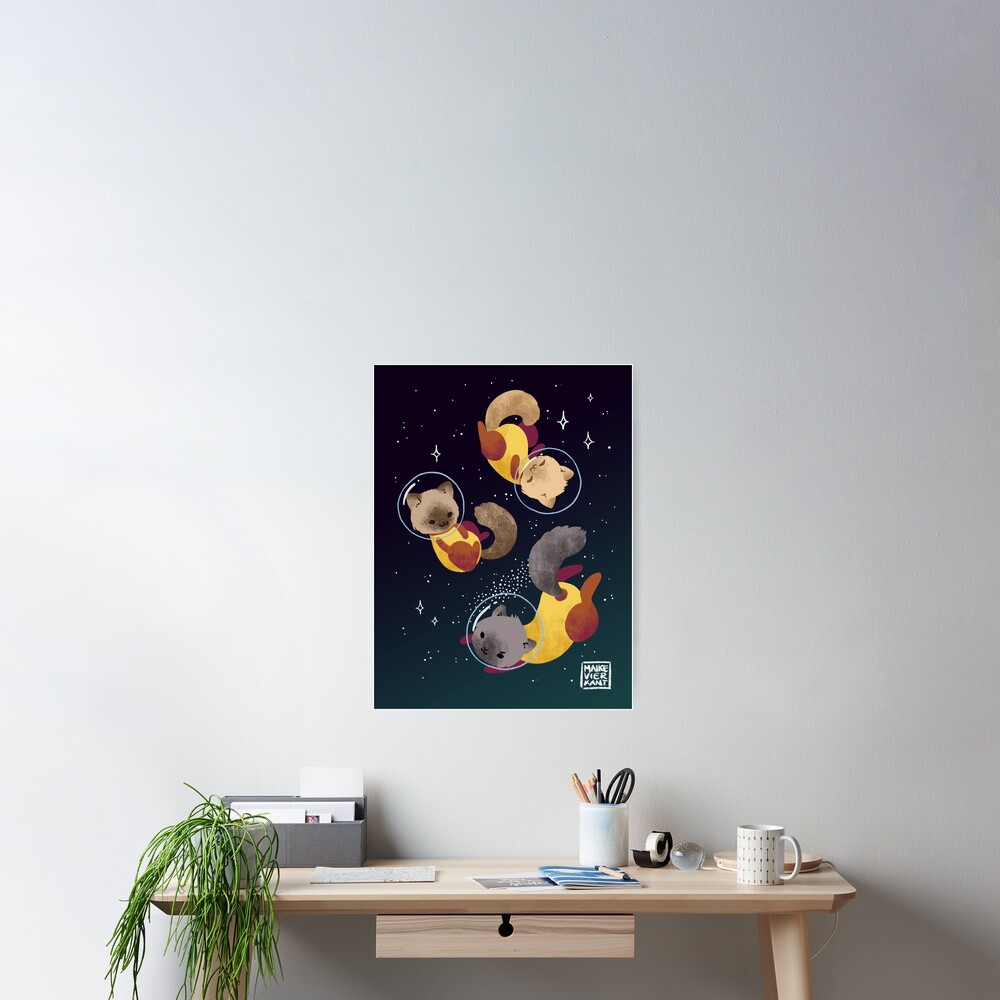 Space Cats Poster