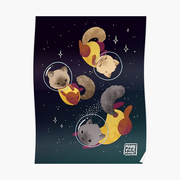 Space Cats Poster
