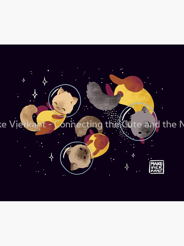 "Space Cats" Throw Blanket for Sale by Vierkant Redbubble