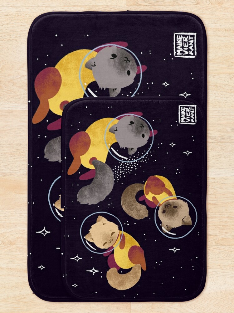 Alternate view of Space Cats Bath Mat
