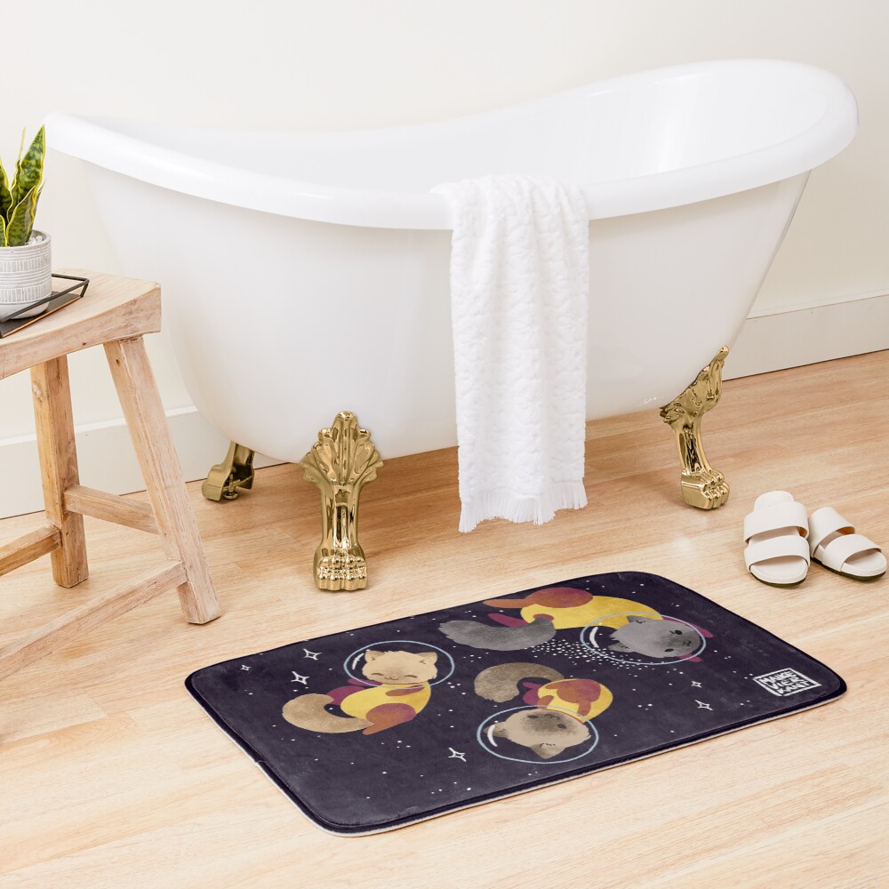Space Cats Bath Mat