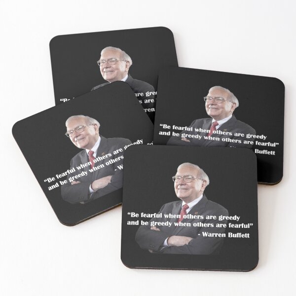 Item preview, Warren Buffett Investing Quote Be Fearful When Others Are Greedy designed and sold by JustCreativity.