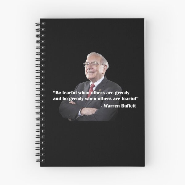 Item preview, Warren Buffett Investing Quote Be Fearful When Others Are Greedy designed and sold by JustCreativity.