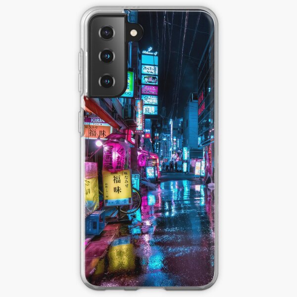 Tokyo at Night - Shimbashi Samsung Galaxy Soft Case