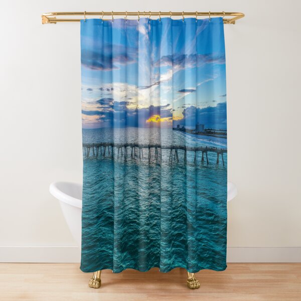Emerald Pier Shower Curtain