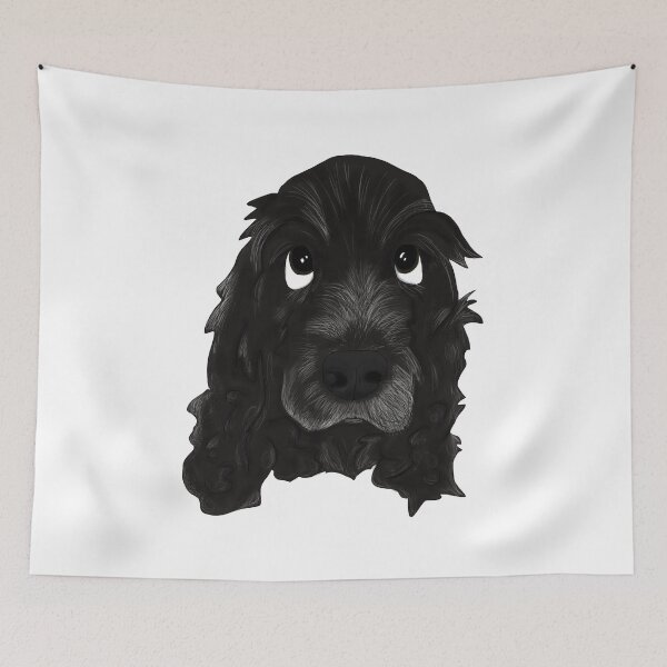 Item preview, Cute Spaniel dog portrait designed and sold by OrchardHouseC.