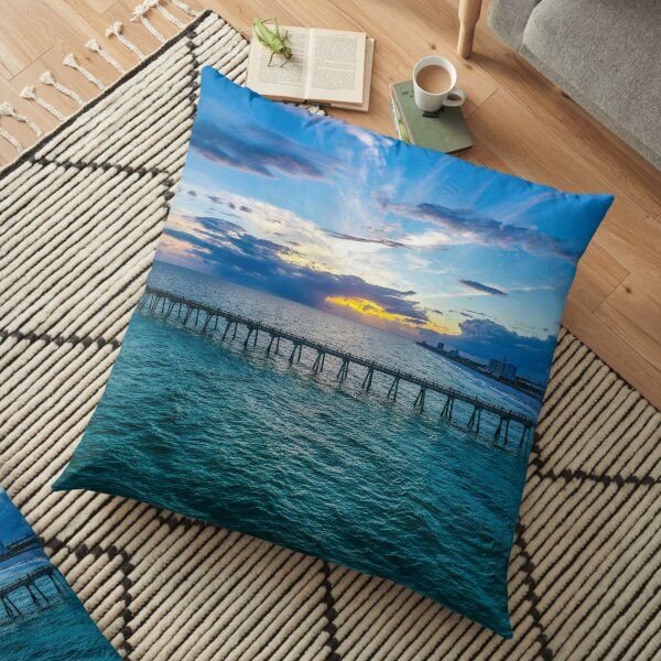 Emerald Pier Floor Pillow