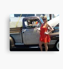 Norwalk Elk`s 11th Annual Car Show; Serving communities Well done! Canvas Print