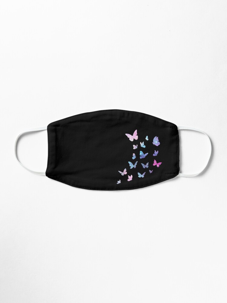 Alternate view of Butterflies, Colorful Butterfly, Washable Reusable, Dream, Pastel Colors, Baby Pink Purple, Stylish Insects Mask