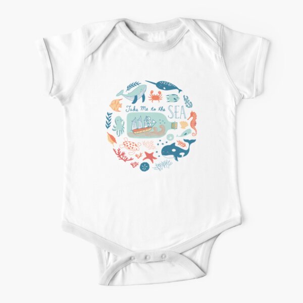 Take Me to the Sea Short Sleeve Baby One-Piece
