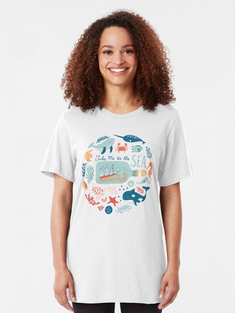 Alternate view of Take Me to the Sea Slim Fit T-Shirt
