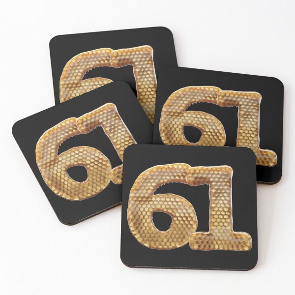 Item preview, 61 Number 3d Honey Numbers Font designed and sold by HelloFromAja.