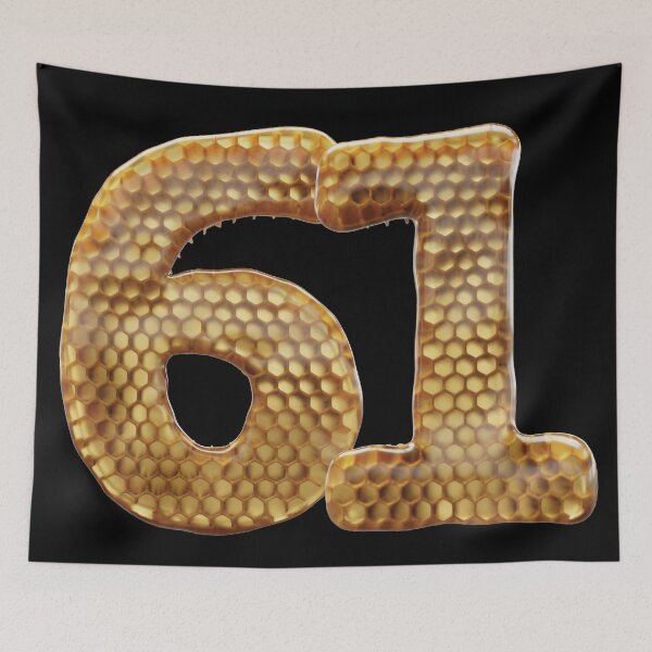 Item preview, 61 Number 3d Honey Numbers Font designed and sold by HelloFromAja.