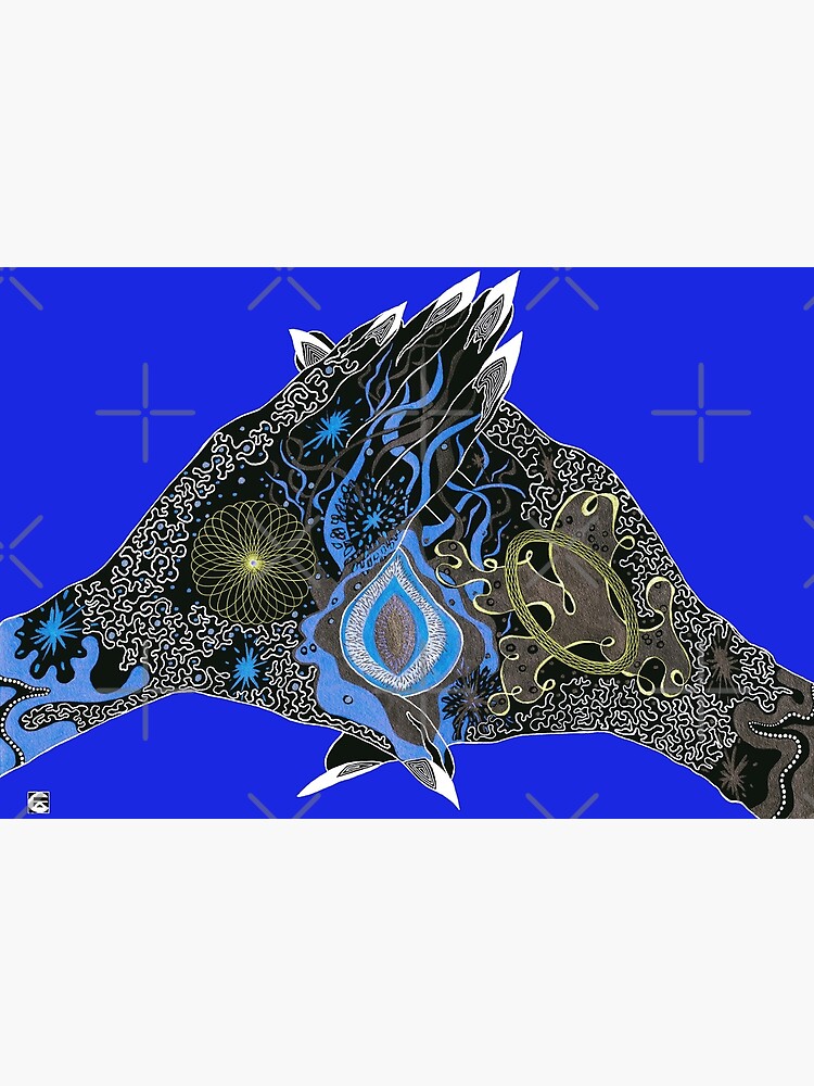 Thumbnail 3 of 3, Photographic Print, "Mains Univers" (blue) by CEZA designed and sold by atelierdeceza.