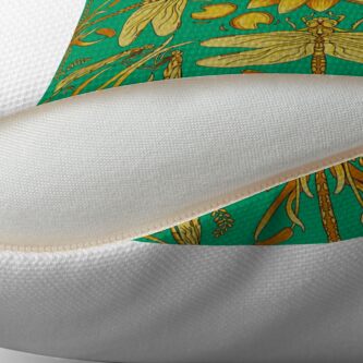 Alternate view of Designer Dragonfly - Blue/Gold Floor Pillow