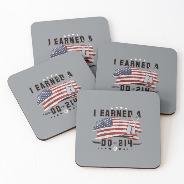 Item preview, I Earned a DD-214 Flag Name Tag Graphic Design - July 4th - Best Father Day Gift Idea - Memorial Day  designed and sold by family1ststore.