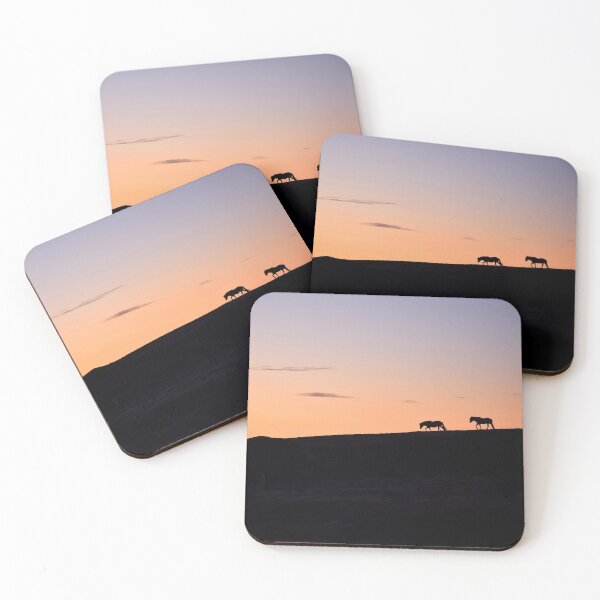 Item preview, Icelandic horses in the midnight sun designed and sold by elisainiceland.