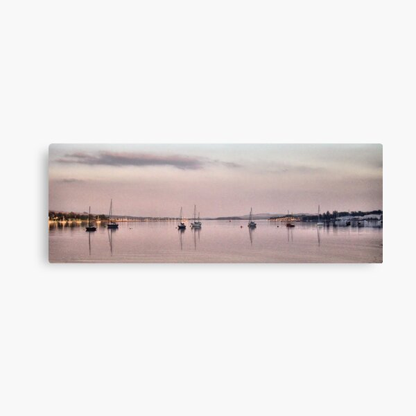 Reflections at Sunset on Rhu Narrows Canvas Print