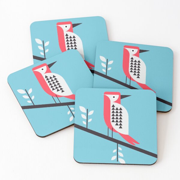Item preview, Woodpecker in blue designed and sold by Marco Recuero.