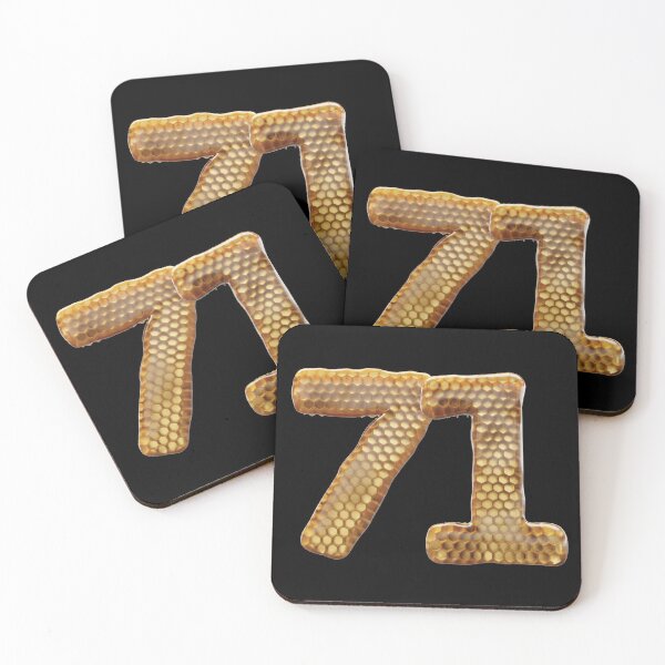 Item preview, 71 Number 3d Honey Numbers Font designed and sold by HelloFromAja.