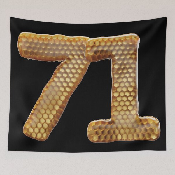 Item preview, 71 Number 3d Honey Numbers Font designed and sold by HelloFromAja.