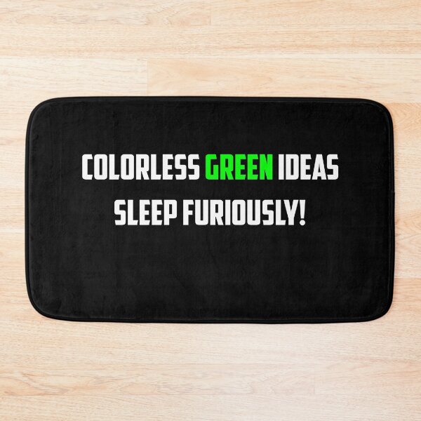 Item preview, NLP: Noam Chomsky Colorless Green Ideas Sleep Furiously  designed and sold by EncodedShirts.