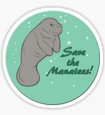 Save The Manatees! Sticker