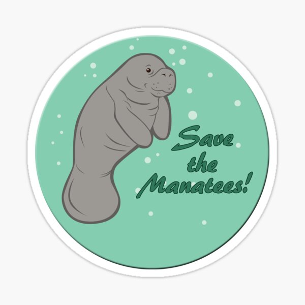 Item preview, Save The Manatees! designed and sold by TheKohakuDragon.