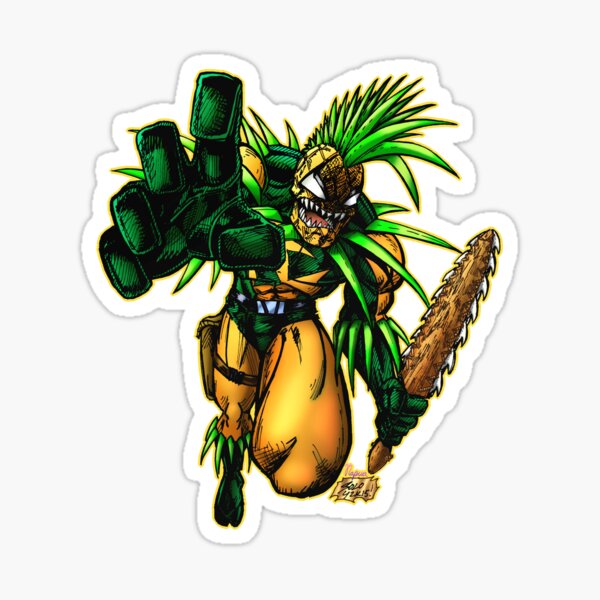 Pineapple Man Sticker