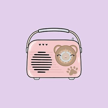 Artwork thumbnail, bear portable radio by moon-river-co