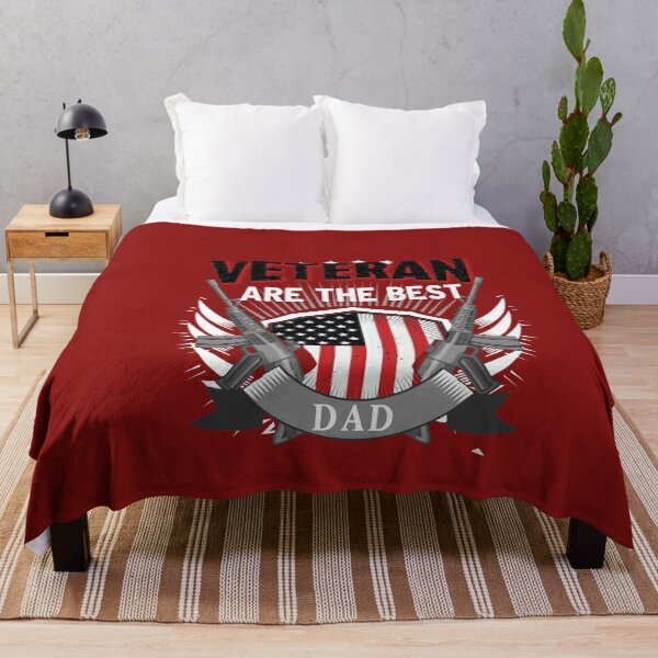 Item preview, Veteran Are The Best Dad USA Flag &Weapons Graphic Design - July 4th - Best Father Day Gift Idea - Independence Day designed and sold by family1ststore.