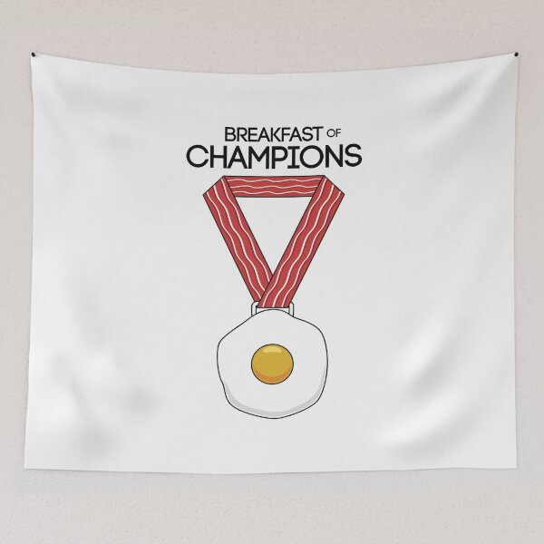 Item preview, Funny Breakfast graphic The Breakfast of Champions designed and sold by jakehughes2015.