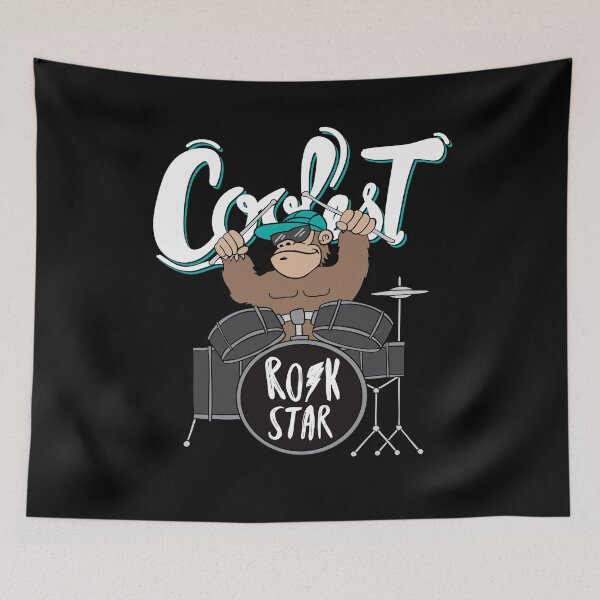 Item preview, Coolest Drummer Gorilla designed and sold by TopsLooks.