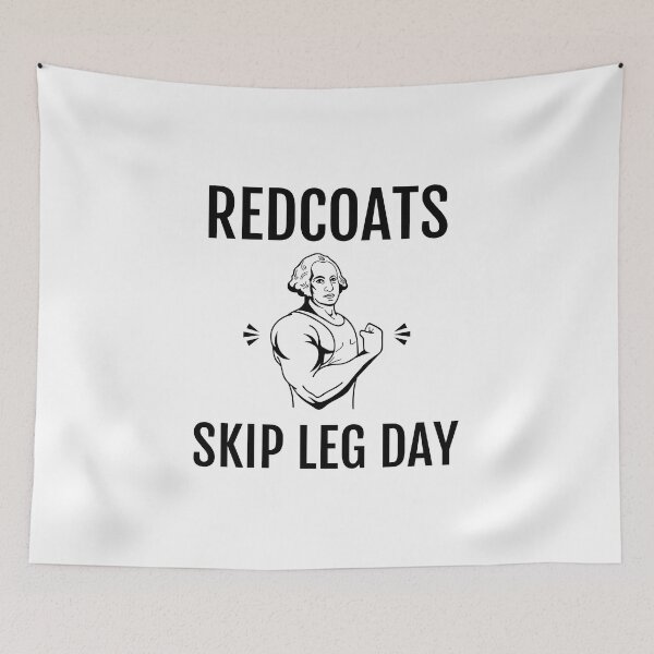 Item preview, Funny George Washington Redcoats Skip Leg Day Tank Top designed and sold by jakehughes2015.