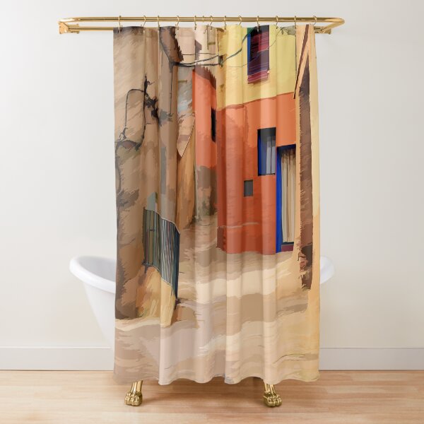 Mediterranean vibes Shower Curtain