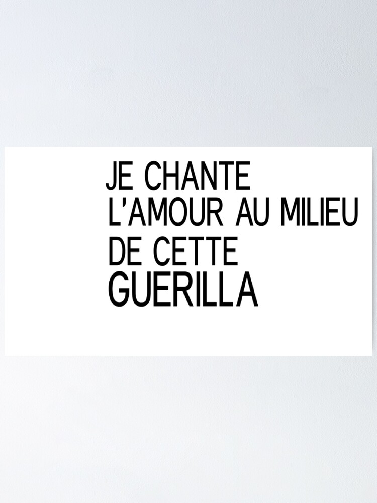 Je Chante L Amour Poster By Mimibounar Redbubble