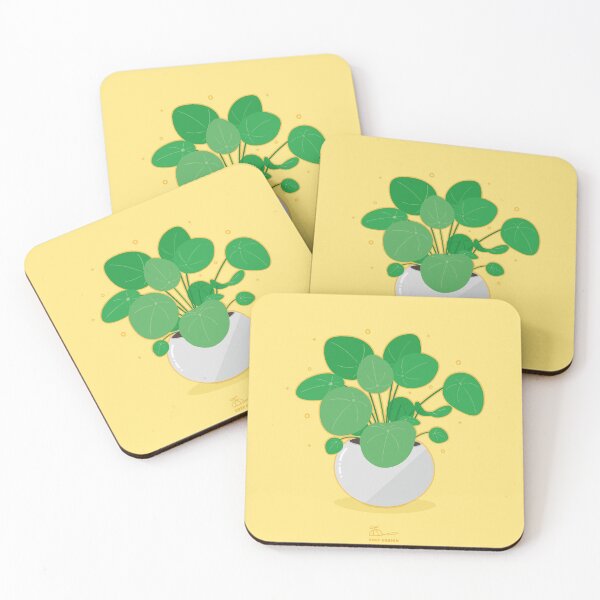 Item preview, cute pilea peperomioides - chinese money plant designed and sold by zoefdesign.