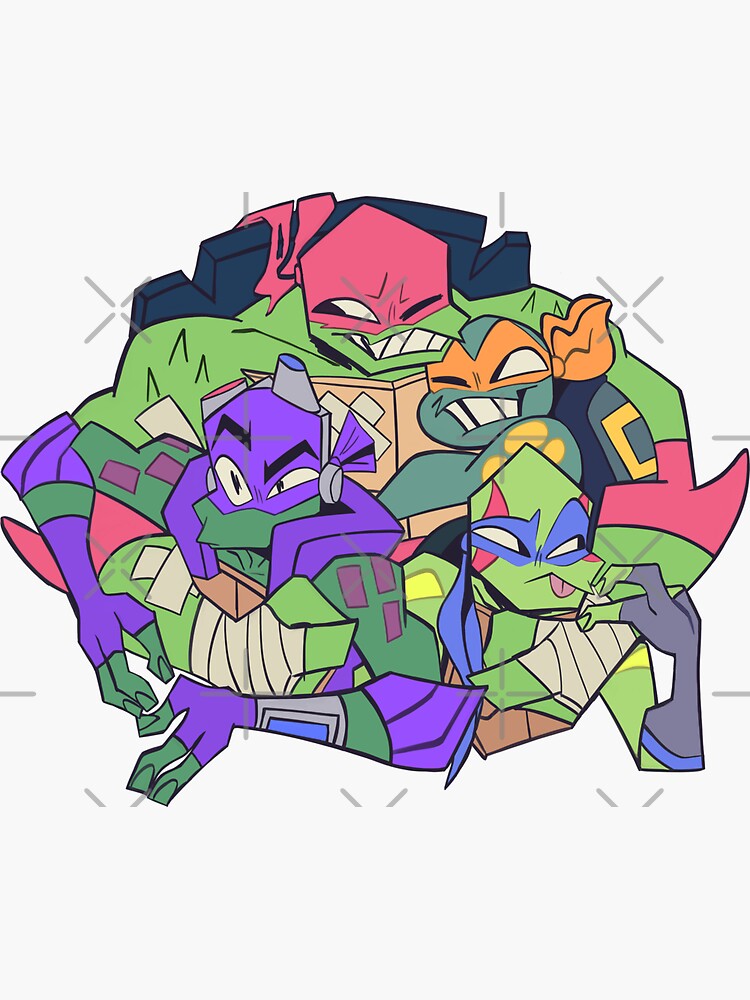 "ROTTMNT HUG" Sticker By DinaLani | Redbubble