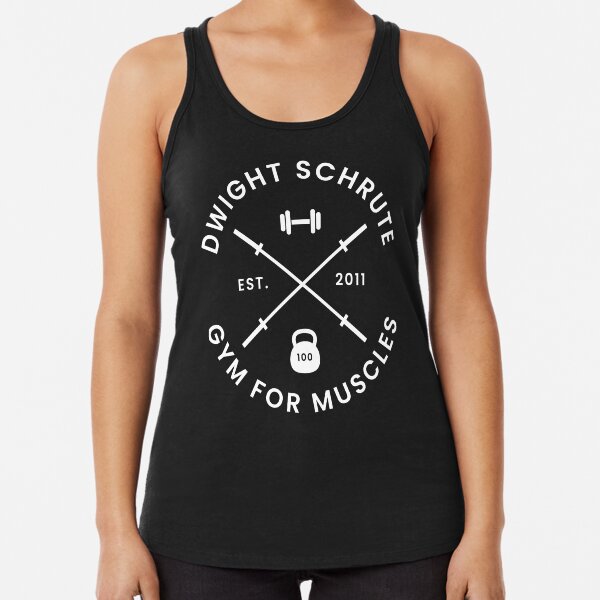 Dwight Schrute - Gym For Muscles Racerback Tank Top