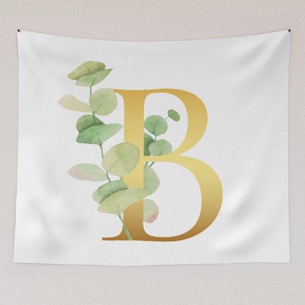 Item preview, Floral Gold Monogram B - Letter Art designed and sold by MysticMagpie.