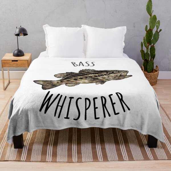 Item preview, Funny Fishing Bass Whisperer print designed and sold by jakehughes2015.