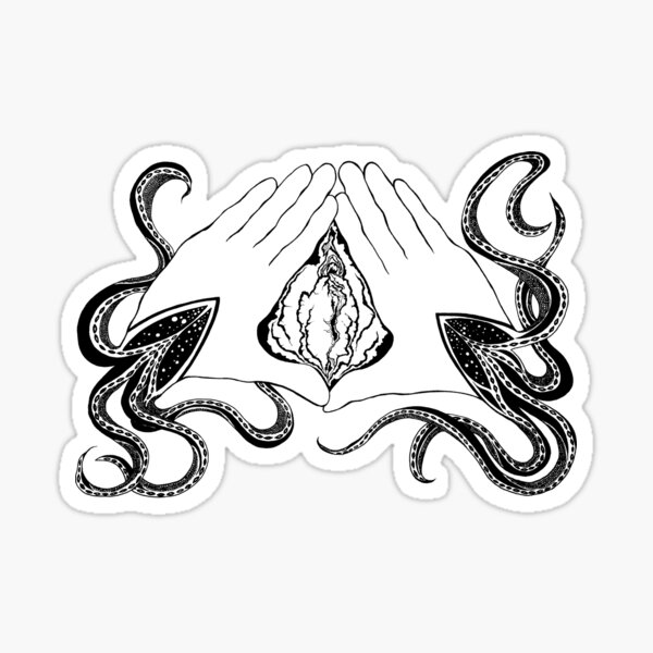 "Tentacle Hands" by CEZA Sticker