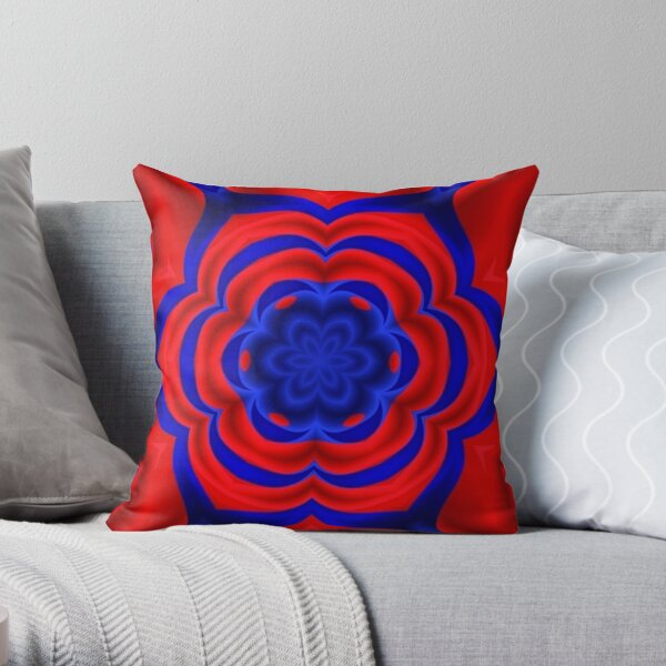 Psychedelic art is art, graphics or visual displays related to or inspired by psychedelic experiences and hallucinations Throw Pillow