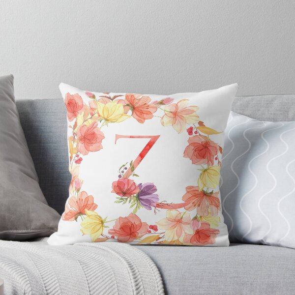 Artikelvorschau, Summer Sunshine Floral Monogram Z entworfen und verkauft von PrettyPersonal.