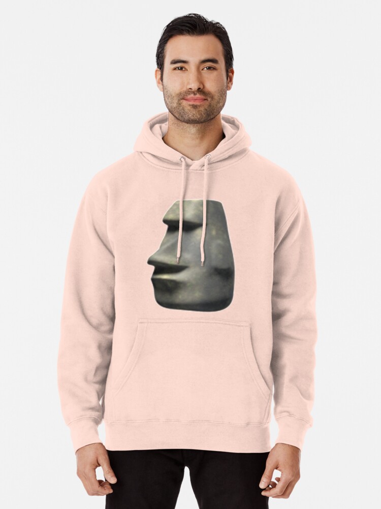 Meme Enjoyer Funny Moai Emoji - Funny Quotes - Hoodie