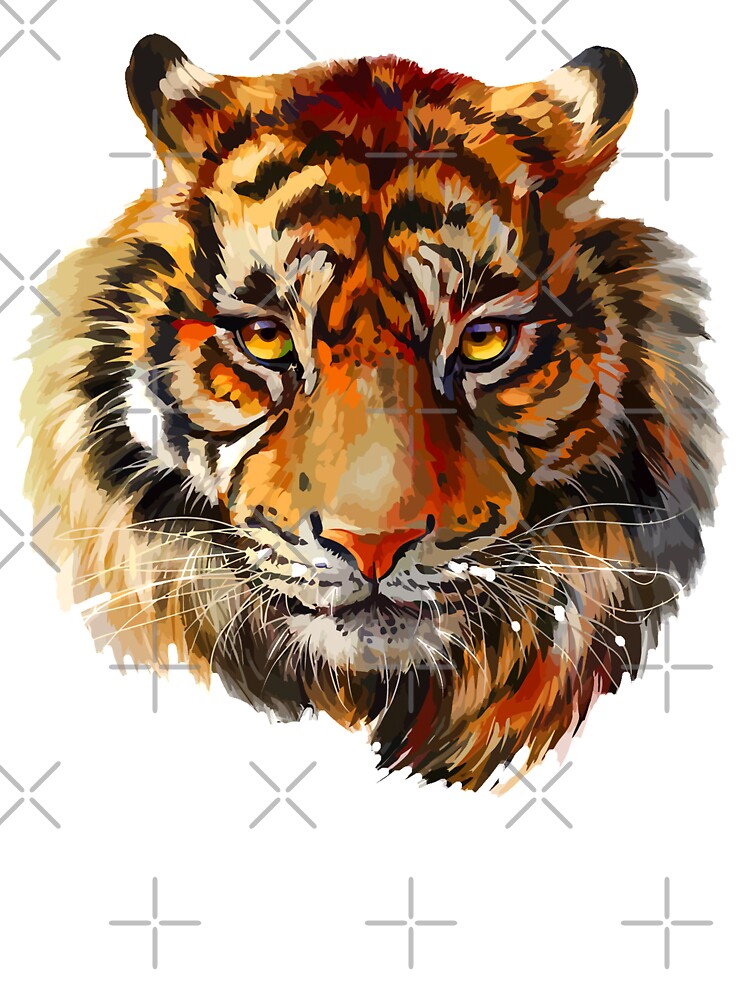 drawing realistic illustration of tiger Stock Photo - Alamy