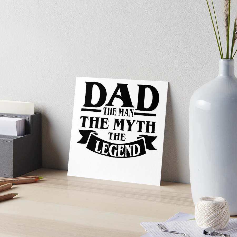  Myth Legend Dad Festival Quote Brooch Pin Dress Shirt