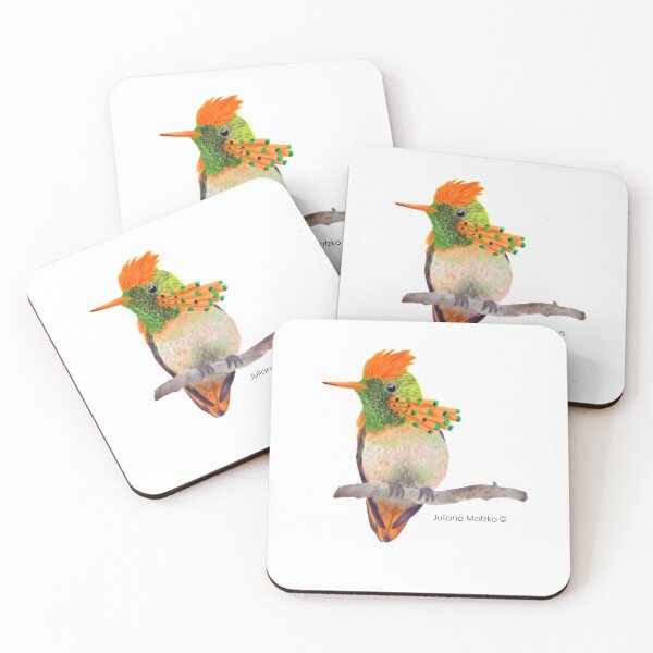 Item preview, Tufted Coquette Hummingbird designed and sold by julianamotzko.