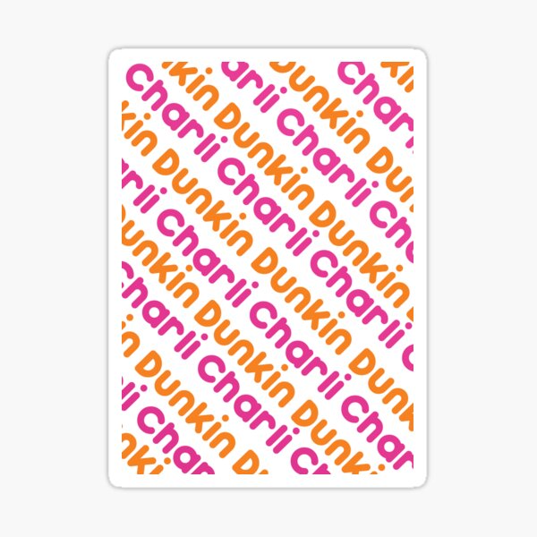 Motif Charli Damelio Dunkin Sticker